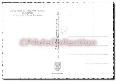 Okręg NEMOURS (S.-et-M.) - LARCHANT - « Pani Jouanne » — V. Hachet - Wydawnictwo Massy — Rewers