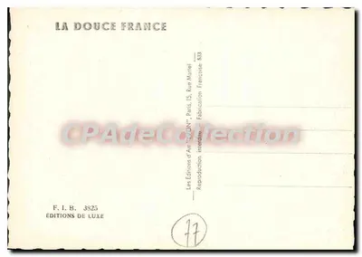 Nemours — Gué sobre o Loing — Edições de Arte 'WON' e F. I. B. 3825 — Verso