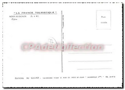 Noisy-Rudignon — Igreja — Éditions du Sud-Est — Verso