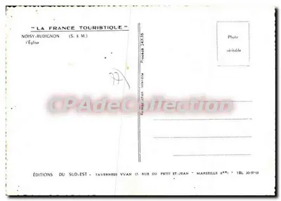 Noisy-Rudignon — a Igreja — Edições do Sudeste — Verso