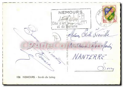 Nemours — Brzegi Loing — Miasto Sztuki i Turystyki — C.A.P. nr 106 — Rewers