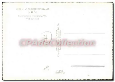 La Brosse-Monceaux — Seminario delle Missioni O.M.I. — Foto aerea di E. Mignon — Verso
