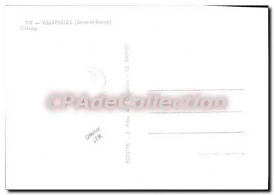 Villeparisis (Seine-et-Marne) — L'Étang — SCINTEX, n°718 — Verso