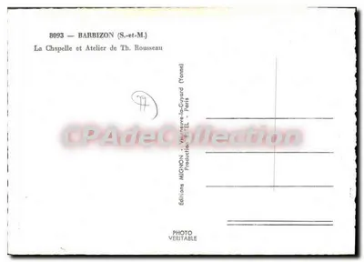 Barbizon — Klasztor i Atelier Th. Rousseau — Wydawnictwo MIGNON — Rewers