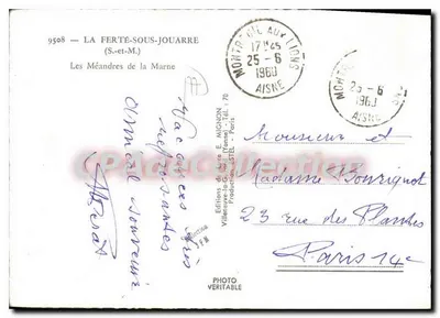 Os Méandres da Marne — La Ferté-Sous-Jouarre — Editor E. Mignon, n° 9508 — Verso
