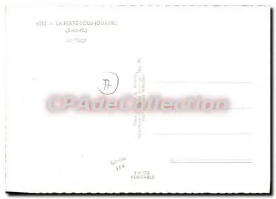 A Praia em La Ferté-sous-Jouarre — Editor E. Mignony, n°4393 — Verso