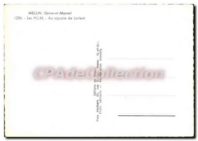 MELUN (Seine-et-Marne) — I case di abitazione sociale (H.L.M.) al square de Lorient — Editions de Massy — Verso