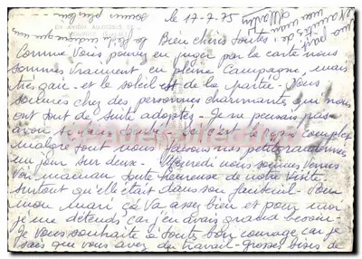 Monville — widok z lotu — wydawca nieznany, numer serii nie widoczny — Rewers