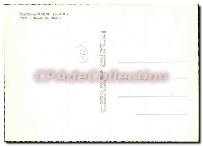 Mary-sur-Marne — Margens da Marne — Conibiers 'CIM' — Verso