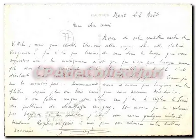 Mozet-suz-Loing — widok panoramiczny — REAL-PHOTO — Rewers