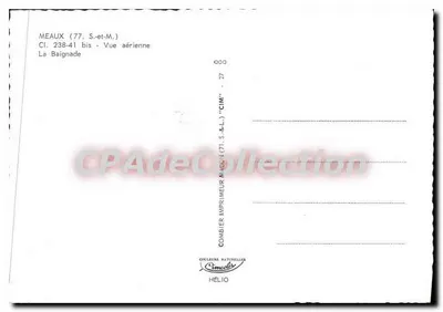 Meaux (77) — Kąpiel — widok z lotu — CIM — Rewers