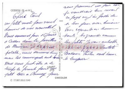 Cessson — widok z powietrza — Wydawca Macon (71, S.-et-M.) — Rewers
