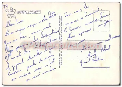 Savigny-le-Temple — bairros e lagos — Éditions MAGE — Verso
