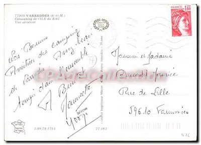 Caravaning da Ilha do Bac — Vista Adrienne — Cing — Verso