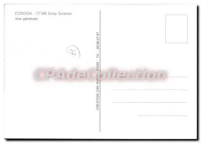 Cordon — Vista geral — CORDON - 77166 Grisy-Suisnes — Verso