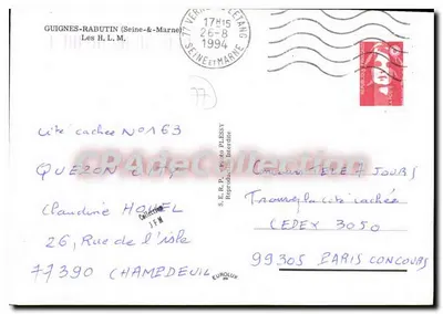 Cité cachée No 163 — Cidade de Quezon — S.E.R. Plessy Reprodução Proibida — Verso