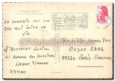 Rezydencja Guy — Aleja Dębów, Laon (Aisne) — Wydawca André LECOINTRE — Rewers