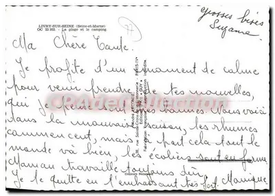 Livry-sur-Seine — Obozowisko i plaża — Wydawnictwo Francuskie — Rewers