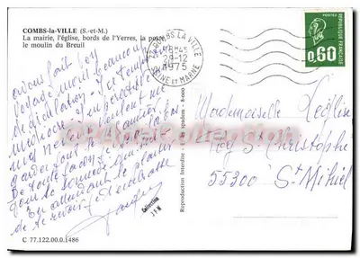 Combs-la-Ville — (Seine-et-Marne) — editor JIM — Verso