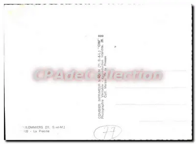 Doulommiers (77) - Basen — Fotograf Combier Wydawca — Rewers
