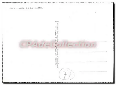 Vale da Marne — Colagem de paisagens e localidades — Combier (S.-et-L.) — Verso