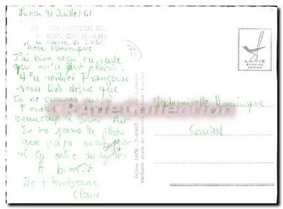 Sesión con velero en el lago de Saint-Cloud — Edición Lapie, St-Maur — Reverso