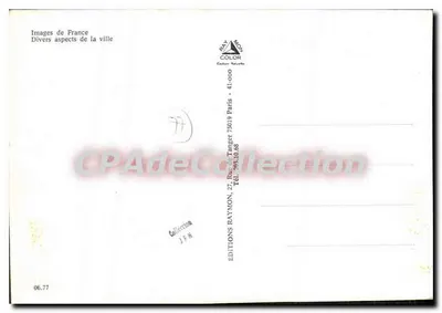 Melun — bairro residencial e igreja — Edições Images de France, n° 06.77 — Verso