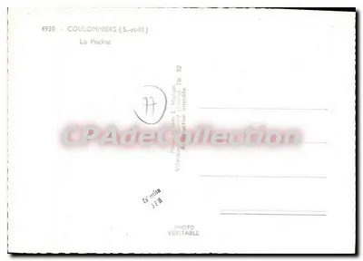 Coulommiers (S.-et-M) — La Piscine — Photo-Édition E. Mignon, n° 4930 — Verso