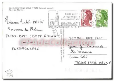 Place du Marché w Brie-Comte-Robert — wydawca Wydawnictwo MAGE 36 — Rewers