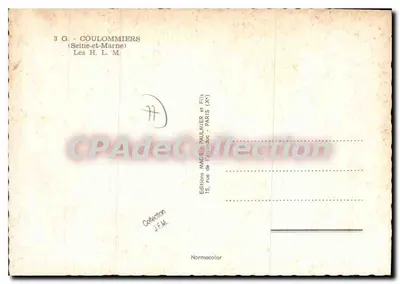 Le H.L.M. di Coulommiers — Seine-et-Marne — Edizioni Macé & Fils, Parigi — Verso