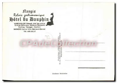 Hotel du Dauphin — Nangis — Produzioni « PHOTOANCE » — Verso