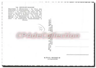 La Seine-et-Marne — Cartolina panoramica — Edizioni Yves Hodbert — Verso