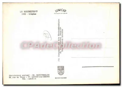 La Rochette-77 — Die Kirche — Lumicap — Rückseite