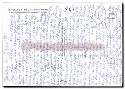 Ferolles-Attilly — Centre Médico-Diététique de Forcilles — Verlag CPAdeCollection — Rückseite