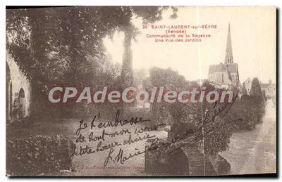 Saint-Laurent-sur-Sèvre (Vendée) — Comunidade da Sabedoria — Vista dos Jardins