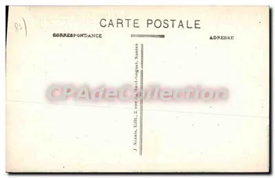 Moirmoutier — Zamek — Zbudowany w 830 roku w celu ochrony mieszkańców i bogactw przed normandzkimi piratami — J. Nozais, Wydawca — Rewers