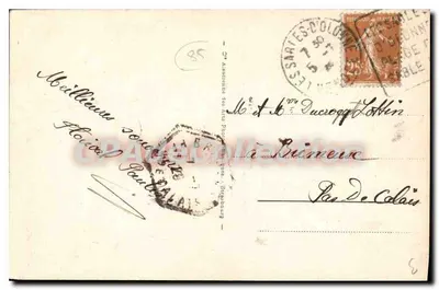 Les Sables d'Olonne - Sablaise — 174 — Stara pocztówka deCollection — Rewers