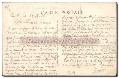 Les Sables-d'Olonne (Vendée) - A Praia — Editor Hotté-Bellvot, n° 90 — Verso