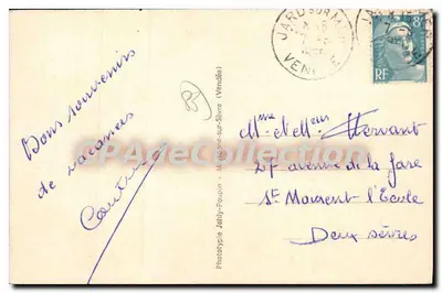 Jard-sur-Mer (Vendée) — Praia de Bois-Vinet — CPAdeCollection n°303 — Verso