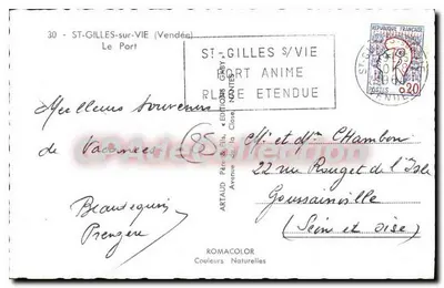 Port w Saint-Gilles-sur-Vie — animowana wizja — Gaby — Rewers
