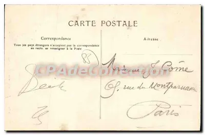 La Culbute — Lucien Amraud, Sables d'Olonne, N° 2250 — Verso