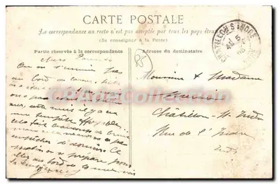 Les Sables-d'Olonne — Gran marea de equinoccio — Editor: M. Morange, n° 744 — Reverso