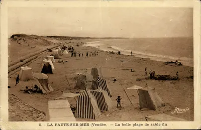 La Faute-sur-Mer (Vendée) — A bela praia de areia fina — Mozais