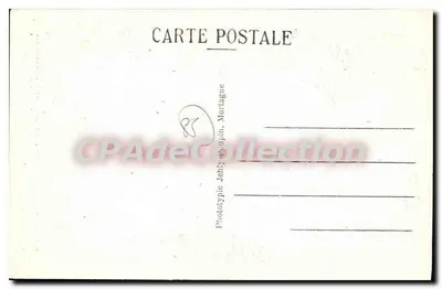 Antieke ansichtkaart Tiffauges (Vendée) Ruïnes van het Kasteel — Achterkant