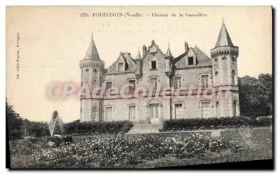 Pouzauges (Vendée) — Castelo da Cacaudière — Lib. Ably-Poujou, Moringes