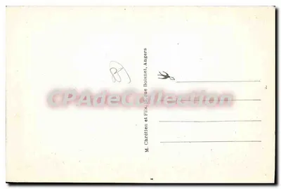 Bilhete postal antigo Les Herbiers (Vendée) La Chapelle Moulins du Mont des Alouettes — Verso