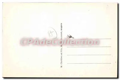 Bilhete postal antigo Les Herbiers (Vendée) O Monte das Alouettes — Verso