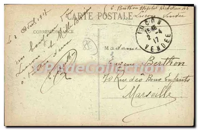 Luçon (Vendée) — Katedra — Wydawnictwo Bézard — Rewers
