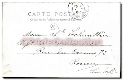 Tiffauges (Vendée) — Ruïnes van het Kasteel van Gilles de Rais, Ronde Toren van de 12e eeuw — Ed. Fautrat, Cholet — Achterkant