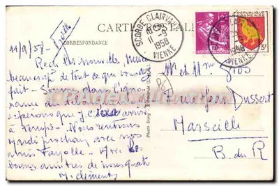 Scorbet-Clairvaux (Viena) — Ruínas do Haut-Clairvaux — Digny — Verso